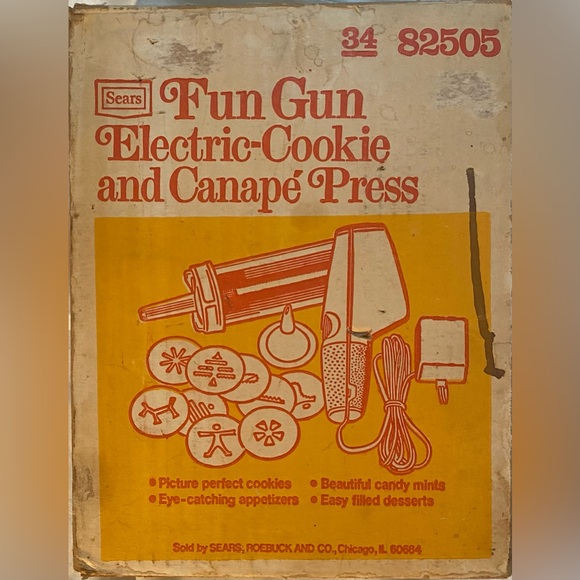 Kitchen Vintage Sears Fun Gun Cookie And Canap Press Poshmark